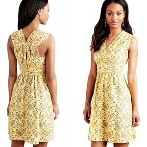 Anthropologie by Tracy Reese Yellow Lace Sundress
